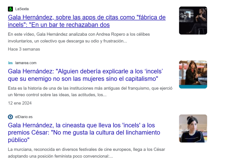 Y el resto pringados, y el resto&nbsp;incels